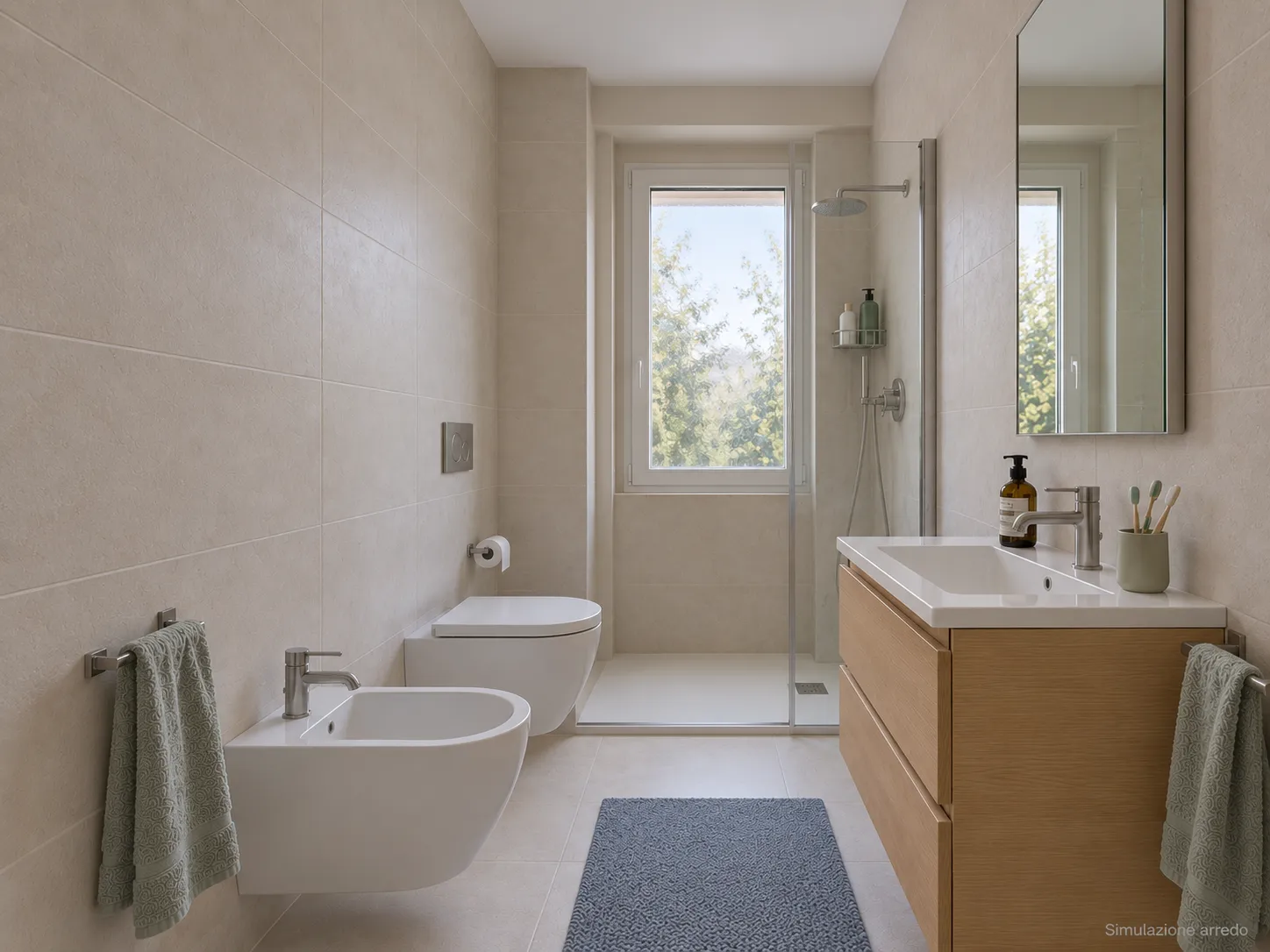 Il bagno — Appartamenti nuovi in vendita ad Albinea