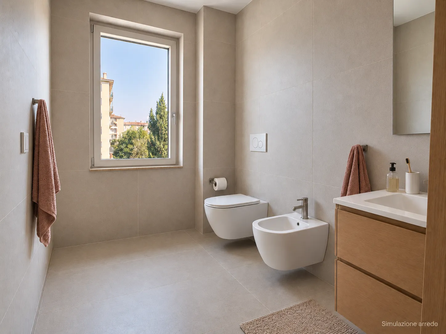 Il secondo bagno — Appartamenti nuovi in vendita ad Albinea